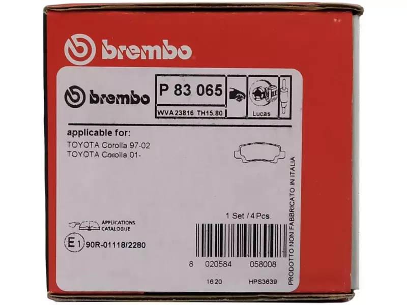 BREMBO TARCZE+KLOCKI P+T TOYOTA COROLLA E12 UK 