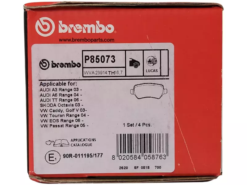 BREMBO KLOCKI HAM Audi A3 A4 A6 EXEO LEON TYŁ 