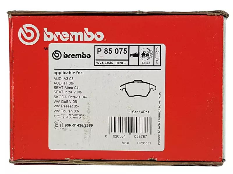 BREMBO TARCZE+KLOCKI PRZÓD VW TOURAN 1T 288MM 