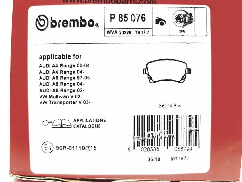 BREMBO TARCZE+KLOCKI PRZÓD+TYŁ AUDI A6 C6 347MM 