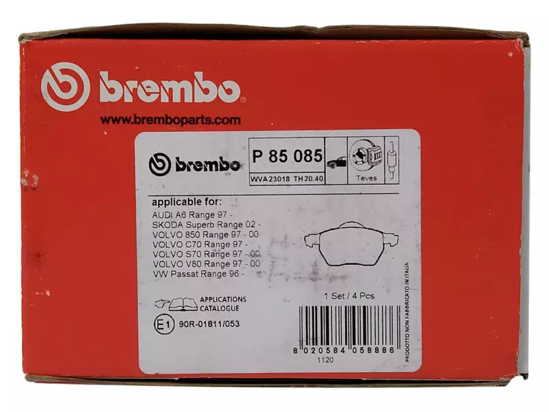 BREMBO TARCZE+KLOCKI PRZÓD AUDI A4 B6 B7 312MM 