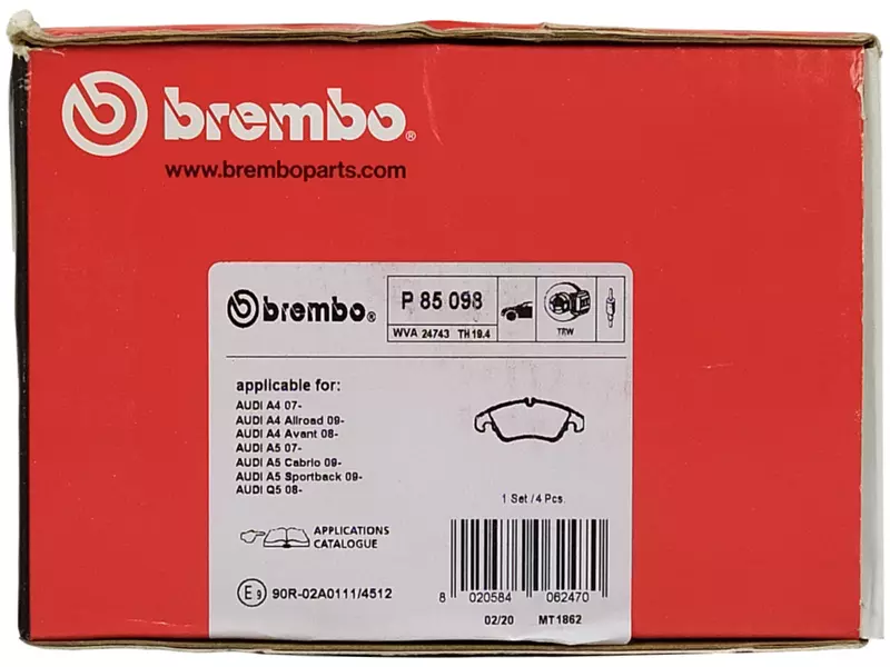 BREMBO TARCZE+KLOCKI PRZÓD AUDI A4 B8 A5 8T 320MM 