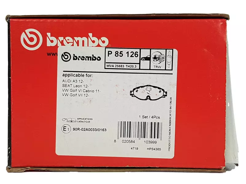 BREMBO TARCZE+KLOCKI PRZÓD AUDI A3 8V TT FV 312MM 