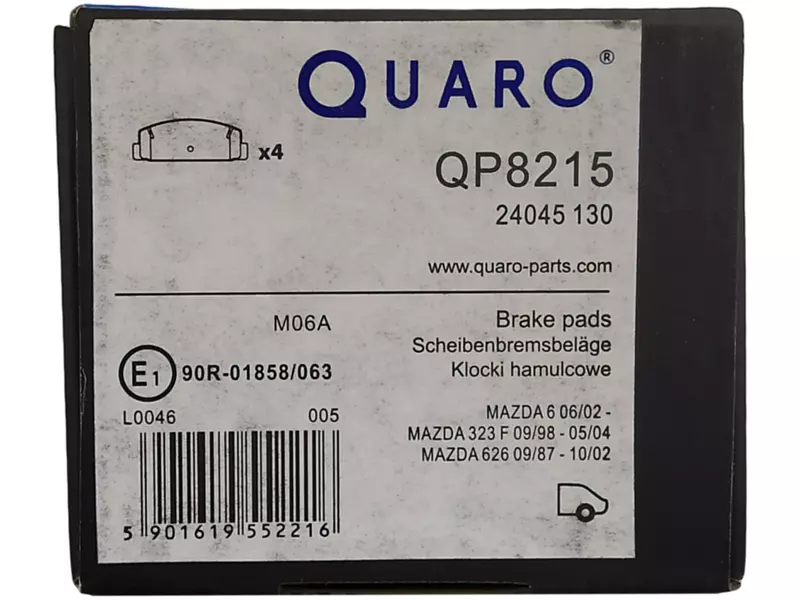 QUARO KLOCKI HAMULCOWE TYŁ QP8215 