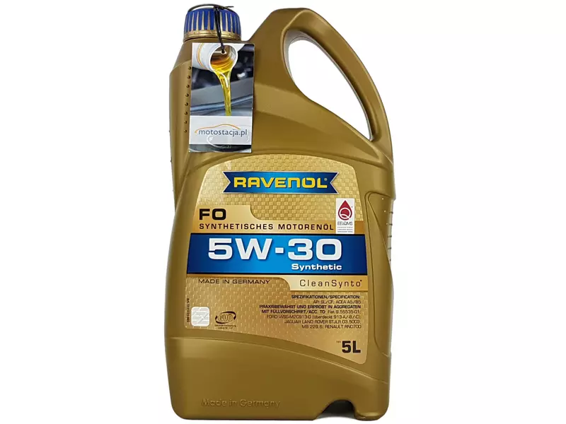 RAVENOL FO 5W30 CLEANSYNTO A5/B5 SL/CF 5L