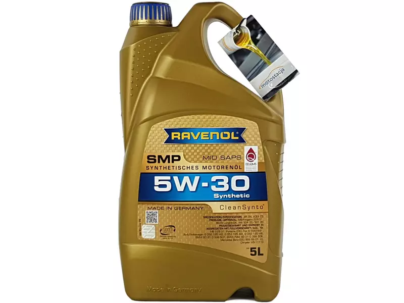 RAVENOL SMP 5W30 CLEANSYNTO API SN ACEA C3 5L