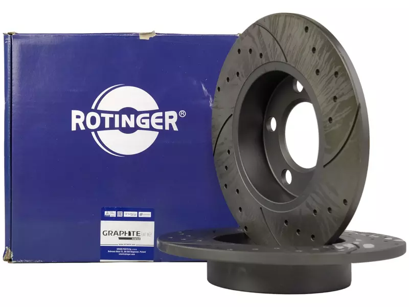 ROTINGER TARCZE+KLOCKI TYŁ AUDI A1 8X A2 8Z 230MM 