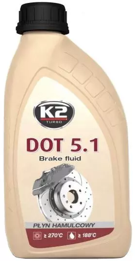 K2 PŁYN HAMULCOWY DOT 5.1 SYNTETYCZNY 500ML