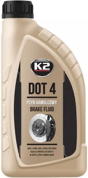 K2 PŁYN HAMULCOWY DOT 4 230°C 1L