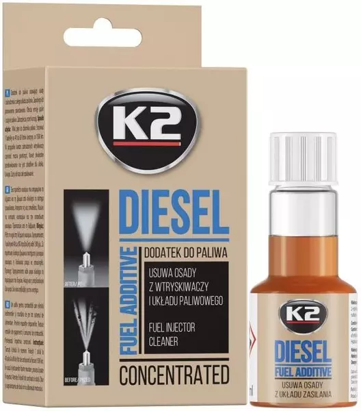 K2 DIESEL DO CZYSZCZENIA WTRYSKIWACZY DIESLA 50ML