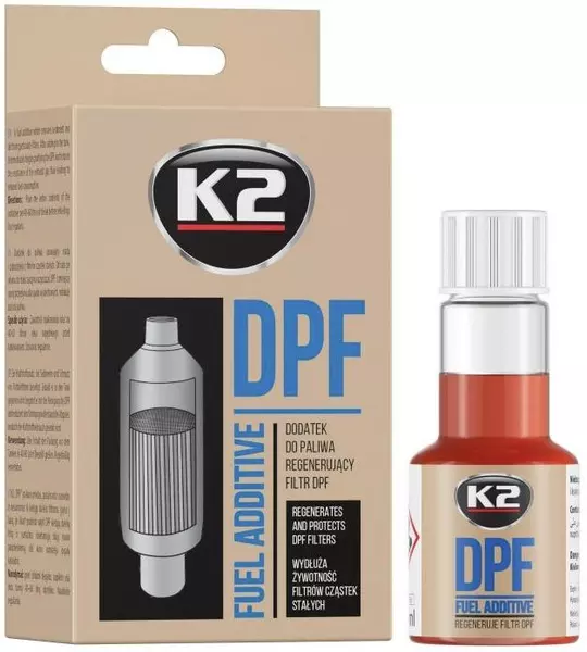 K2 DPF DODATEK DO PALIWA CZYŚCI FILTR DPF 50ML