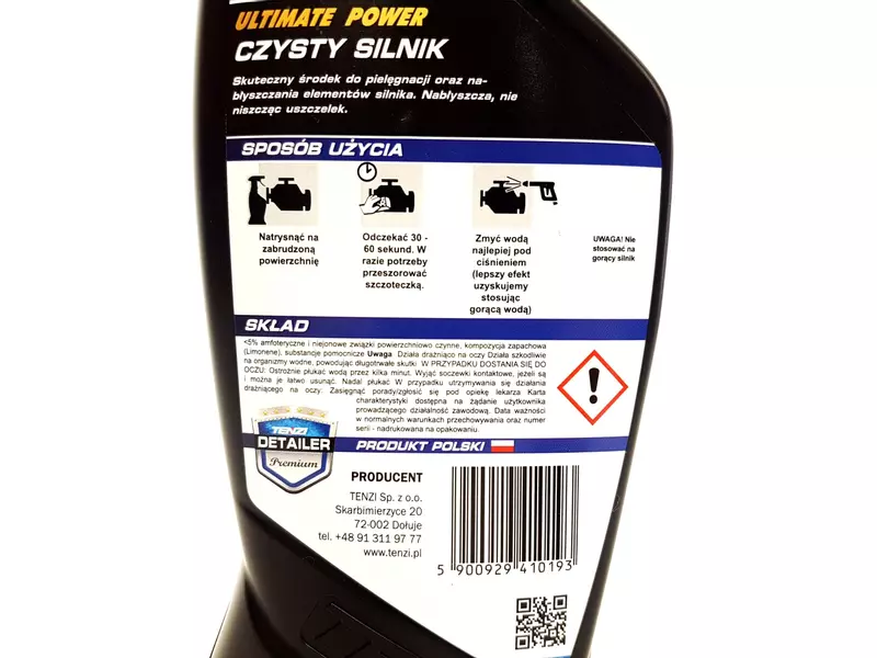 TENZI CZYSTY SILNIK DO CZYSZCZENIA SILNIKA 600ML 