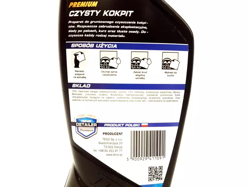 TENZI CZYSTY KOKPIT DO CZYSZCZENIA KOKPITU 600ML