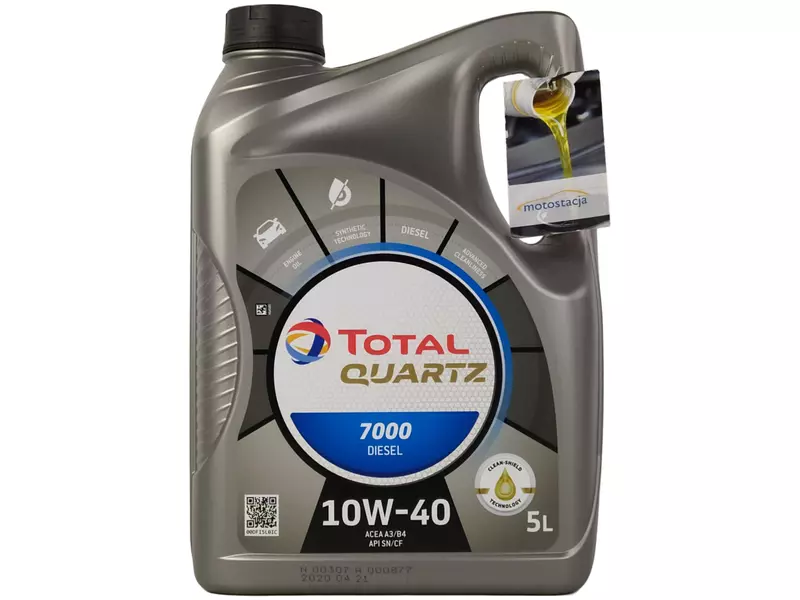 TOTAL QUARTZ 7000 DIESEL 10W40 A3/B4 SN/CF 5L