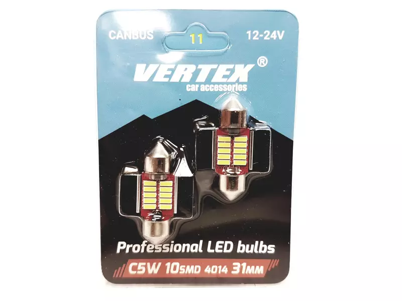 VERTEX ŻARÓWKI LED CANBUS C5W C10W 10SMD 31MM