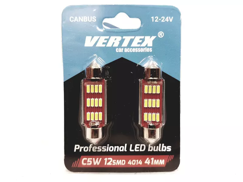 VERTEX ŻARÓWKI LED CANBUS C5W C10W 12SMD 41MM