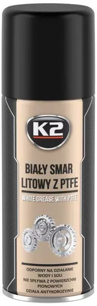 K2 BIAŁY SMAR LITOWY Z TEFLONEM PTFE W121 400ML