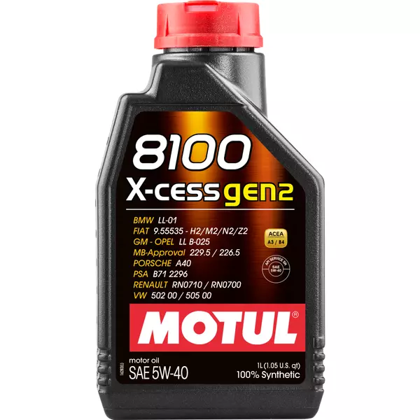 MOTUL 8100 X-CESS GEN2 5W40 API SN ACEA A3/B4 1L