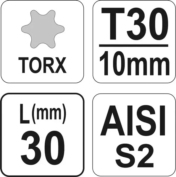 YATO KLUCZ SPECJALNY TORX T30x30 S2 YT-04051 