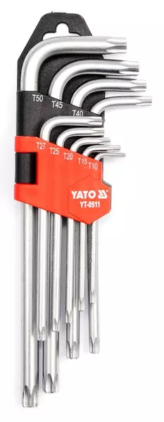 YATO KLUCZE IMBUSOWE TORX T10-T50 9EL. YT-0511