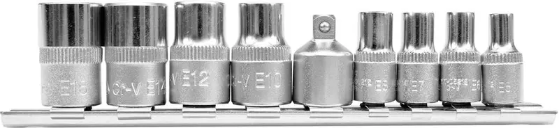 YATO KLUCZE NASADOWE TORX BIT E5-E16 9szt ZESTAW