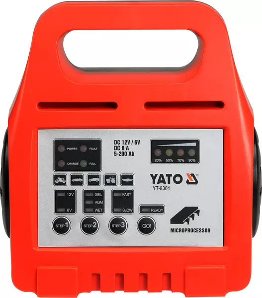 YATO PROSTOWNIK ELEKTRONICZNY 6/12V 8A YT-8301