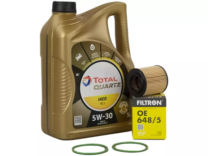 TOTAL INEO MC3 5W30 5L+FILTR OLEJU OE648/5