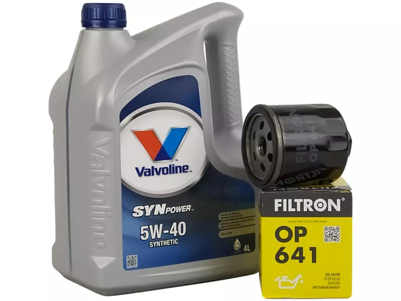 VALVOLINE SYNPOWER 5W40 4L+FILTR OLEJU OP641