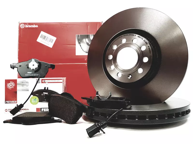 TARCZE BREMBO KLOCKI FERODO P AUDI A6 C5 321MM KPL