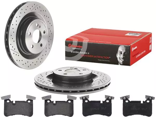 BREMBO TARCZE+KLOCKI T MERCEDES C63 AMG W204 330MM