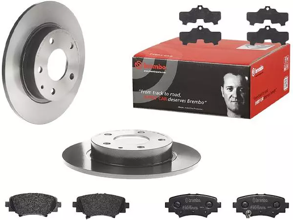 BREMBO TARCZE+KLOCKI TYŁ MAZDA 3 BM BN 265MM