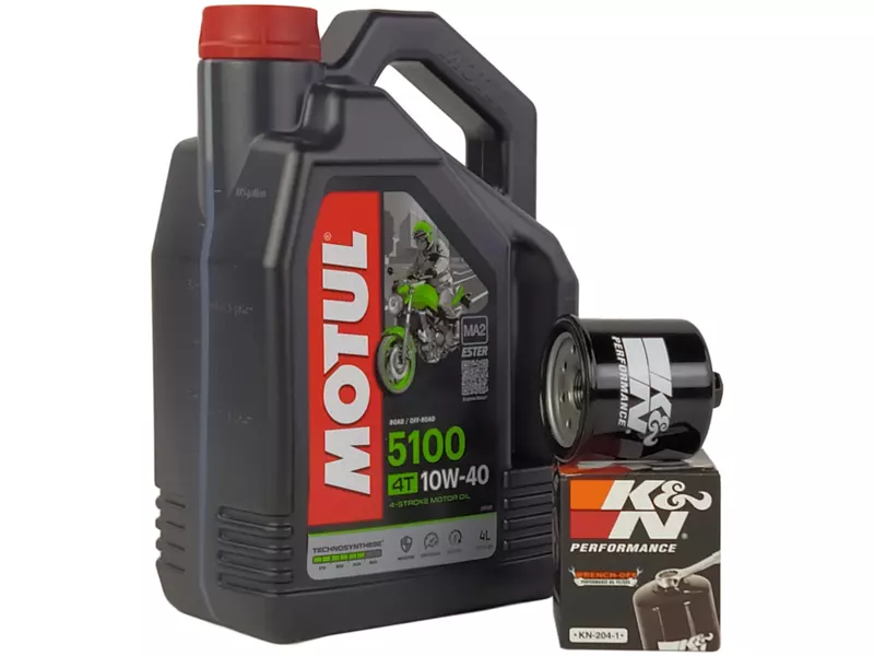 MOTUL 5100 4T 10W40 4L+ K&N FILTR OLEJU KN-204