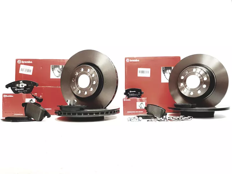 BREMBO TARCZE+KLOCKI PRZÓD+TYŁ VW TOURAN 312MM