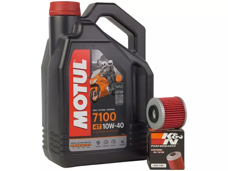 MOTUL 7100 4T 10W40 4L + FILTR OLEJU KN-145