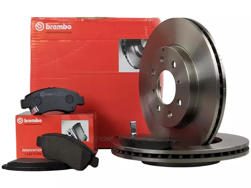 BREMBO TARCZE + KLOCKI PRZÓD HONDA JAZZ II GD