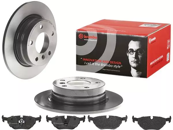 BREMBO TARCZE+KLOCKI TYŁ BMW 3 E36 280MM