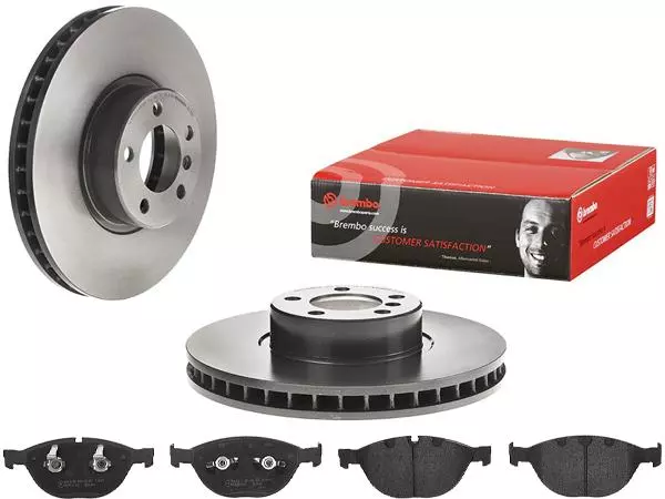 BREMBO TARCZE+KLOCKI PRZÓD BMW 7 E65 E66 348MM