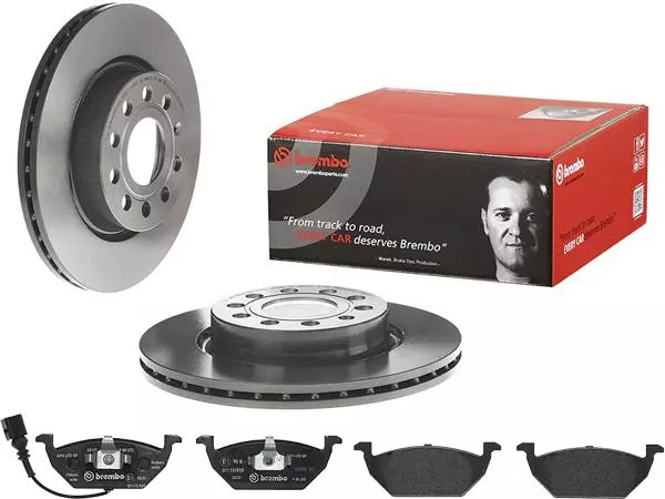 BREMBO TARCZE+KLOCKI PRZÓD AUDI A3 8P 280MM