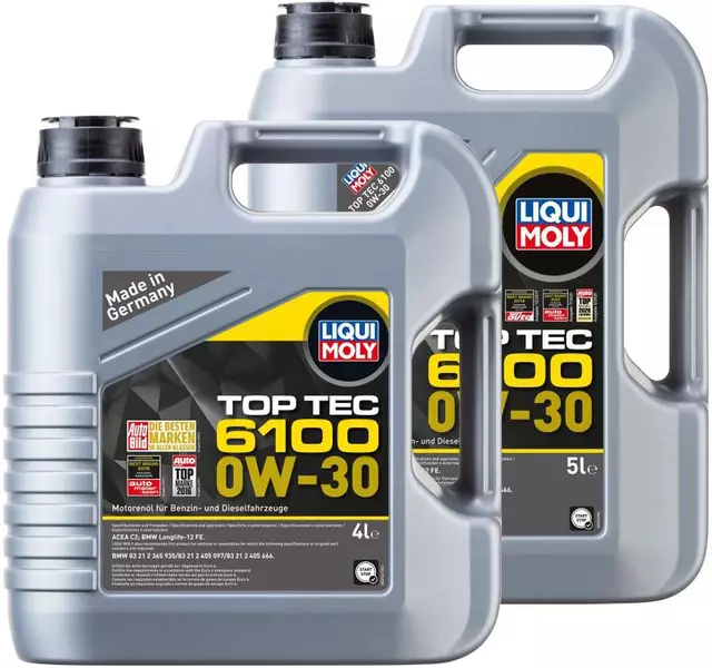 LIQUI MOLY TOP TEC 6100 0W30 C2 BMW LL-12 FE 9L