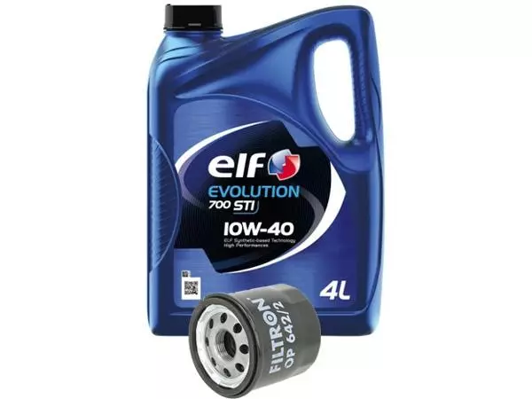 ELF EVOLUTION 700 STI 10W40 4L+FILTR OLEJU OP642/2