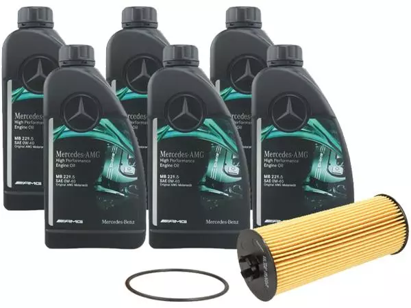 OE MERCEDES AMG 0W40 6L+FILTR OLEJU OE677/8