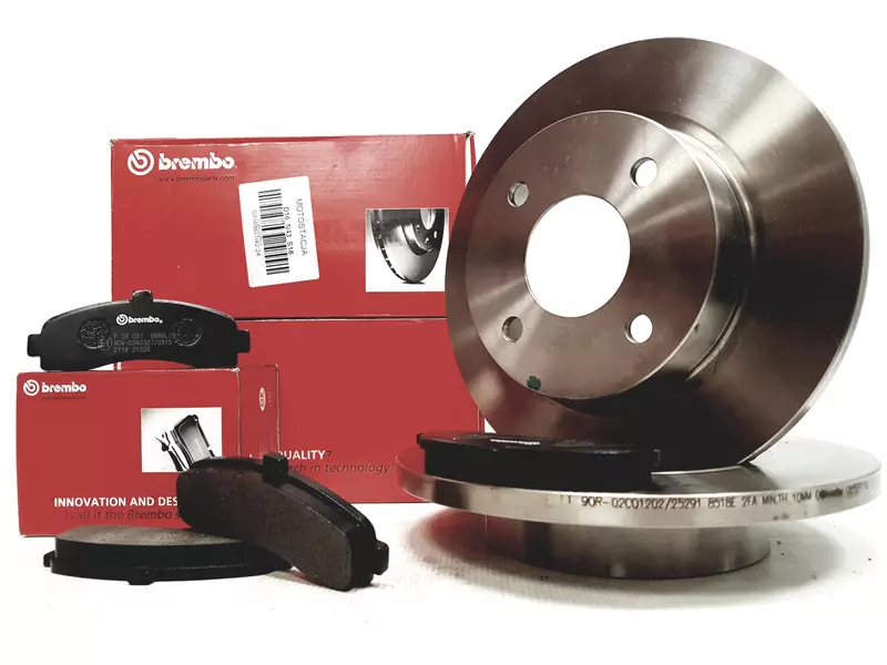 TARCZE BREMBO + KLOCKI BREMBO NISSAN MICRA K11 KOM