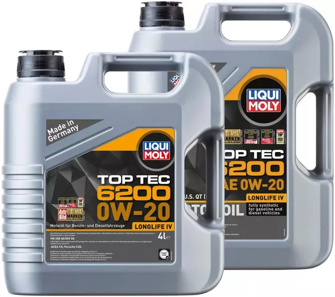 LIQUI MOLY TOP TEC 6200 0W20 VW 508.00/509.00 9L