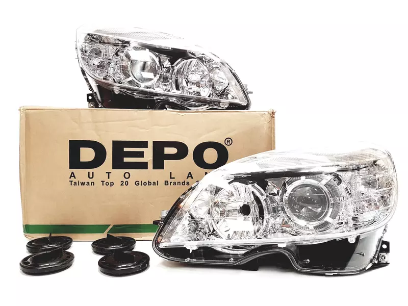 DEPO REFLEKTORY LAMPY PRZÓD MERCEDES C W204 07-