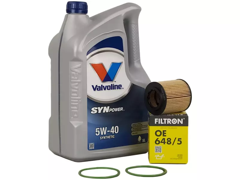 VALVOLINE SYNPOWER 5W40 5L+FILTR OLEJU OE648/5