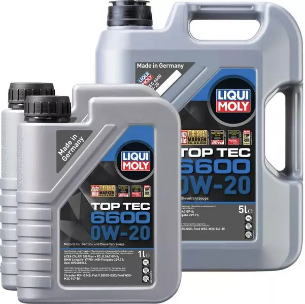 LIQUI MOLY TOP TEC 6600 0W20 C5 API SN PLUS RC 7L