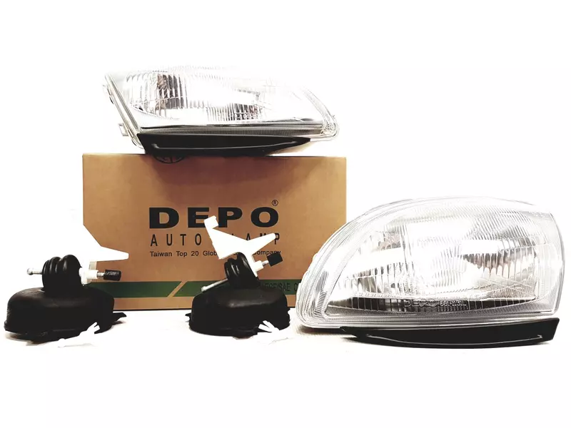 DEPO REFLEKTORY LAMPY PRZÓD FIAT SEICENTO 2 SZT