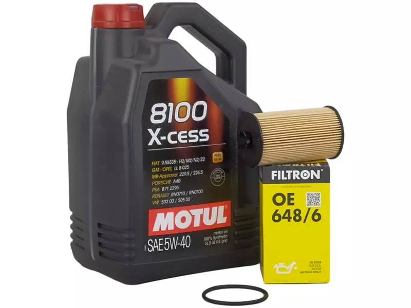 MOTUL 8100 X-CESS 5W40 5L+FILTR OLEJU OE648/6