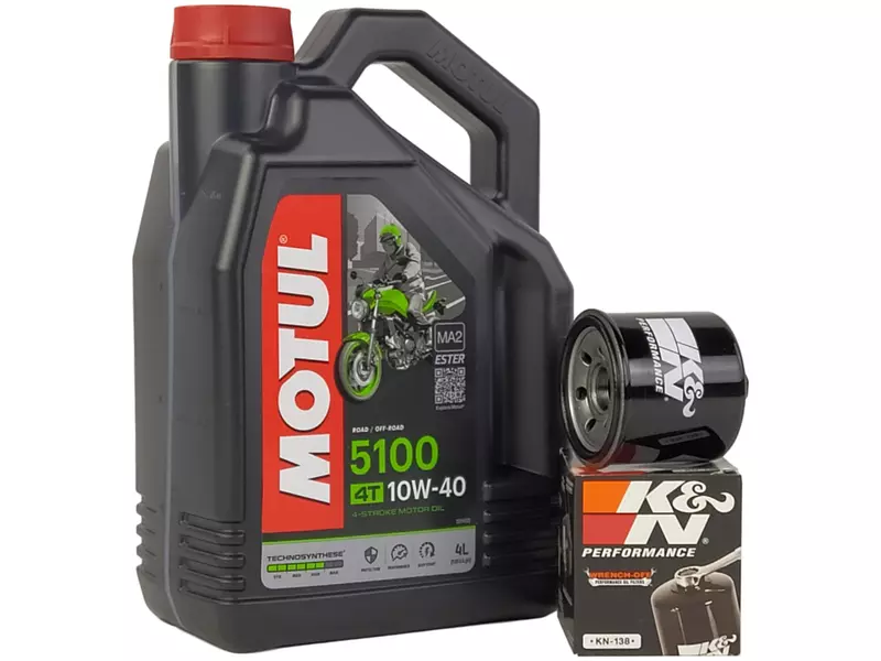 MOTUL 5100 4T 10W40 4L+ K&N FILTR OLEJU KN-138