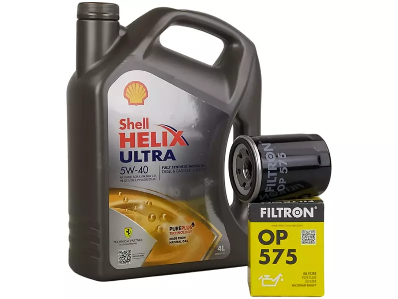 SHELL HELIX ULTRA 5W40 4L+FILTR OLEJU OP575